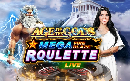 Mega Fire Blaze Age of the Gods Roulette Live